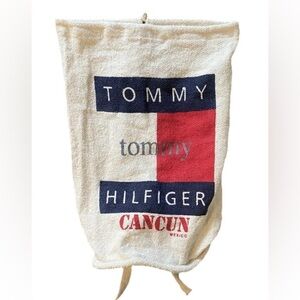 Tommy Hilfiger Beach Backpack Over Shoulder Bag Vintage Cancun Mexico